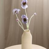 Three Headed Poppy Flower, Blue