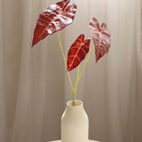 Three Headed Faro Leaves, Red