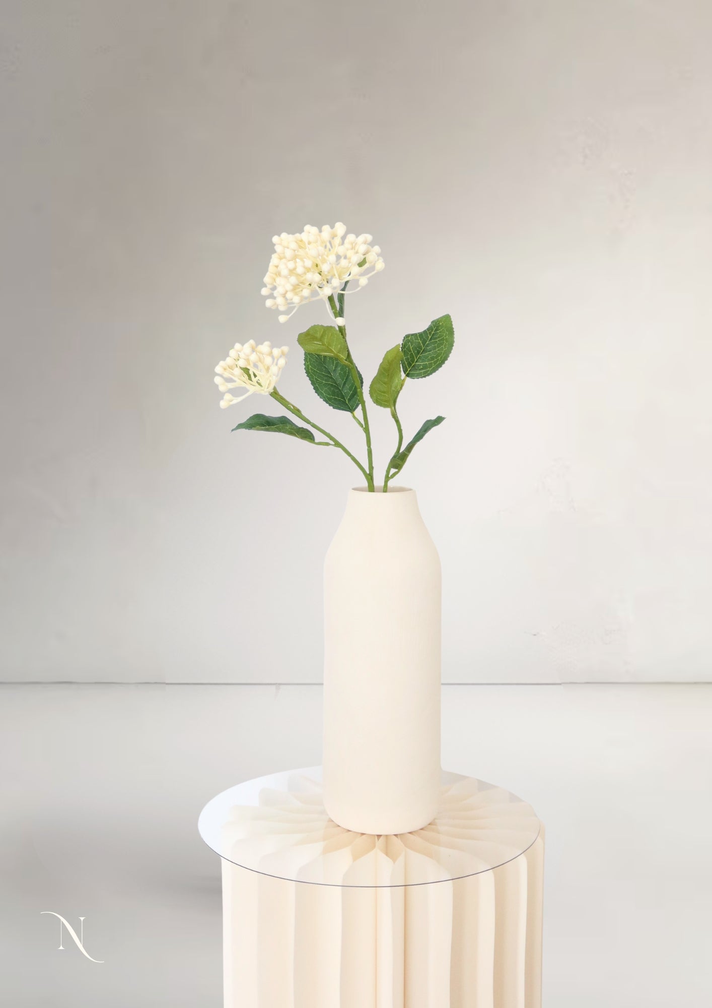 Hydrangeas Berry Branch, White